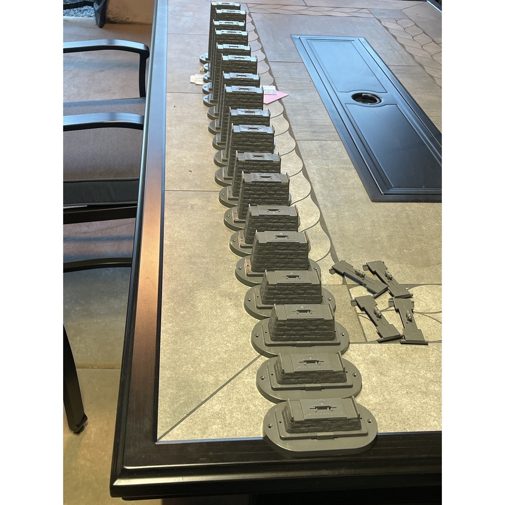 MTH PIER GIRDERS -  9 Sets A' PIERS  From Just Over One Inch To 6 Inches